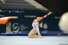 Стартовал второй день соревнований Кубка мира по спортивной гимнастике в Баку (ФОТО)