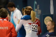 Стартовал второй день соревнований Кубка мира по спортивной гимнастике в Баку (ФОТО)