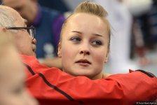 Стартовал второй день соревнований Кубка мира по спортивной гимнастике в Баку (ФОТО)