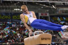 Стартовал второй день соревнований Кубка мира по спортивной гимнастике в Баку (ФОТО)