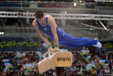 Стартовал второй день соревнований Кубка мира по спортивной гимнастике в Баку (ФОТО)