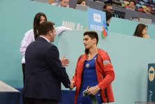 Стартовал второй день соревнований Кубка мира по спортивной гимнастике в Баку (ФОТО)