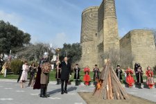 President Ilham Aliyev, first lady Mehriban Aliyeva join nationwide Novruz festivities (PHOTO)