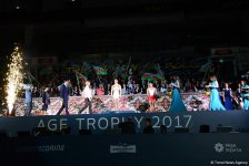 В Баку прошла церемония награждения победителей и призеров первого дня финалов Кубка мира по спортивной гимнастике (ФОТО)