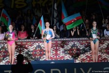 В Баку прошла церемония награждения победителей и призеров первого дня финалов Кубка мира по спортивной гимнастике (ФОТО)