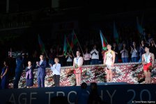 В Баку прошла церемония награждения победителей и призеров первого дня финалов Кубка мира по спортивной гимнастике (ФОТО)