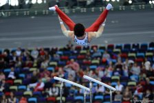 Третий день соревнований Кубка мира по спортивной гимнастике в Баку (ФОТОРЕПОРТАЖ)
