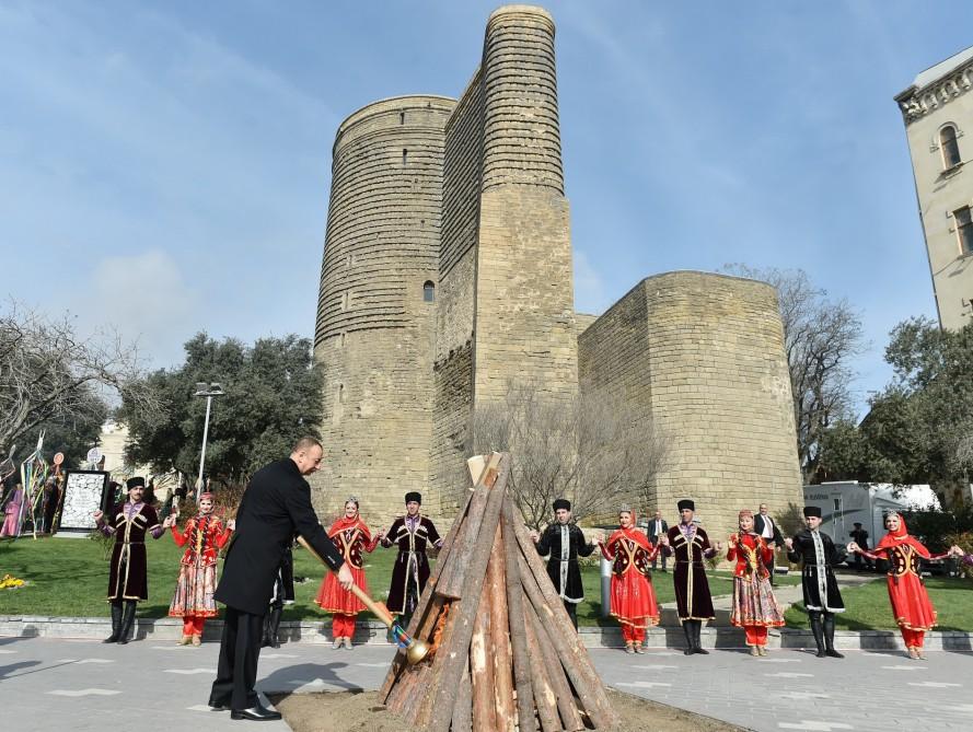 President Ilham Aliyev, first lady Mehriban Aliyeva join nationwide Novruz festivities (PHOTO)