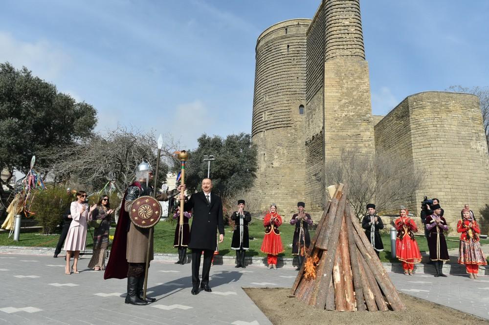 President Ilham Aliyev, first lady Mehriban Aliyeva join nationwide Novruz festivities (PHOTO)