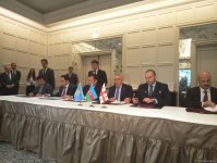 Азербайджан, Казахстан и Грузия подписали протокол в рамках  Транскаспийского транспортного коридора (ФОТО)