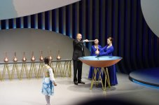 President Aliyev, his wife attend launch ceremony of Baku 2017 Islamic Solidarity Games (PHOTO)