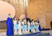 President Aliyev, his wife attend launch ceremony of Baku 2017 Islamic Solidarity Games (PHOTO)