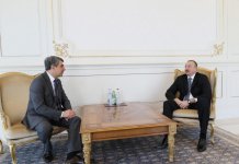 Ilham Aliyev meets Bulgaria’s ex-president Plevneliyev (PHOTO)