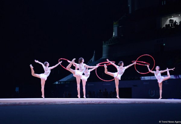 Azerbaijani gymnasts’ team reaches FIG World Cup hoops finals (PHOTO)