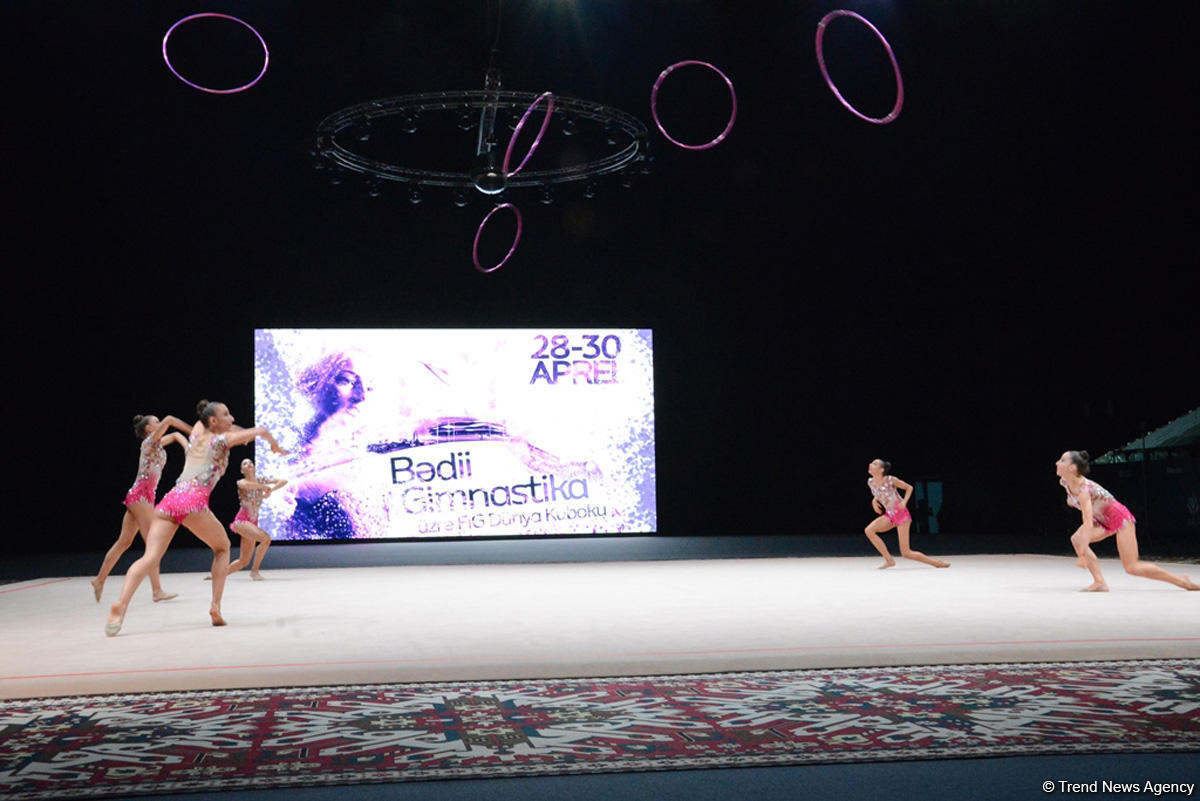 Azerbaijani gymnasts’ team reaches FIG World Cup hoops finals (PHOTO)