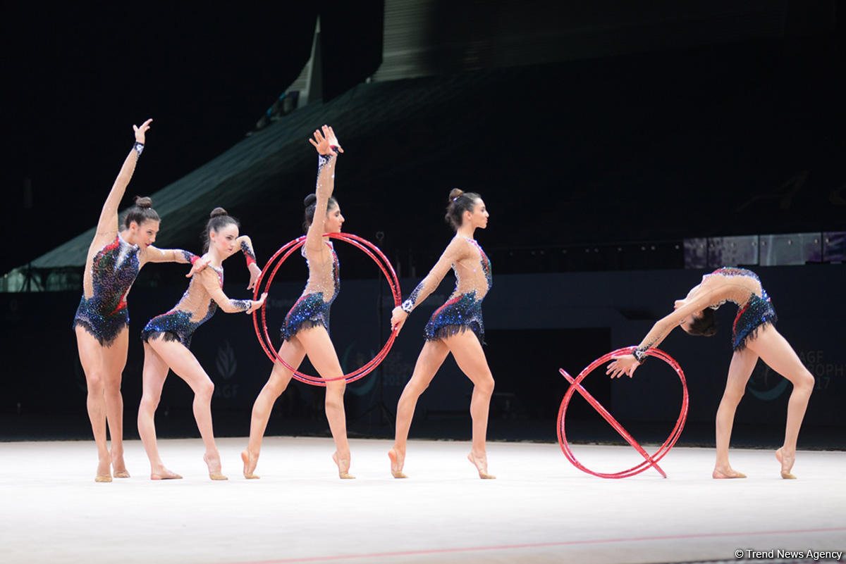 Azerbaijani gymnasts’ team reaches FIG World Cup hoops finals (PHOTO)