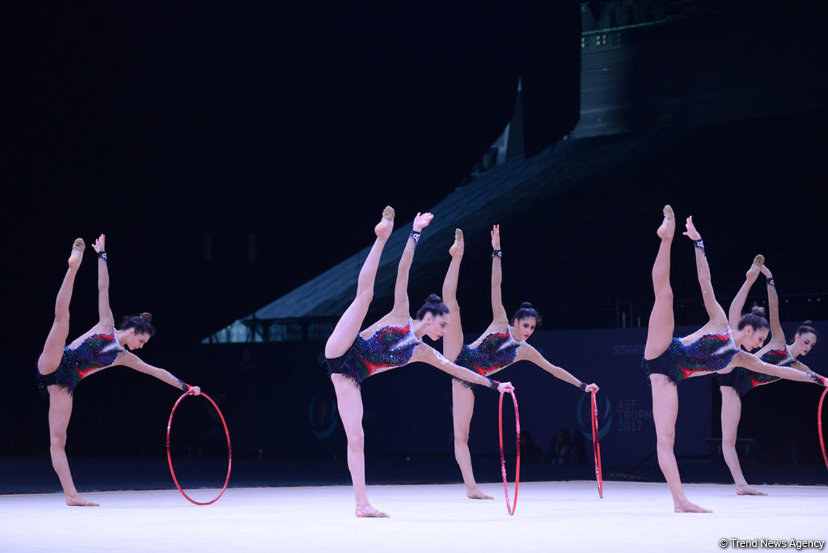 Azerbaijani gymnasts’ team reaches FIG World Cup hoops finals (PHOTO)