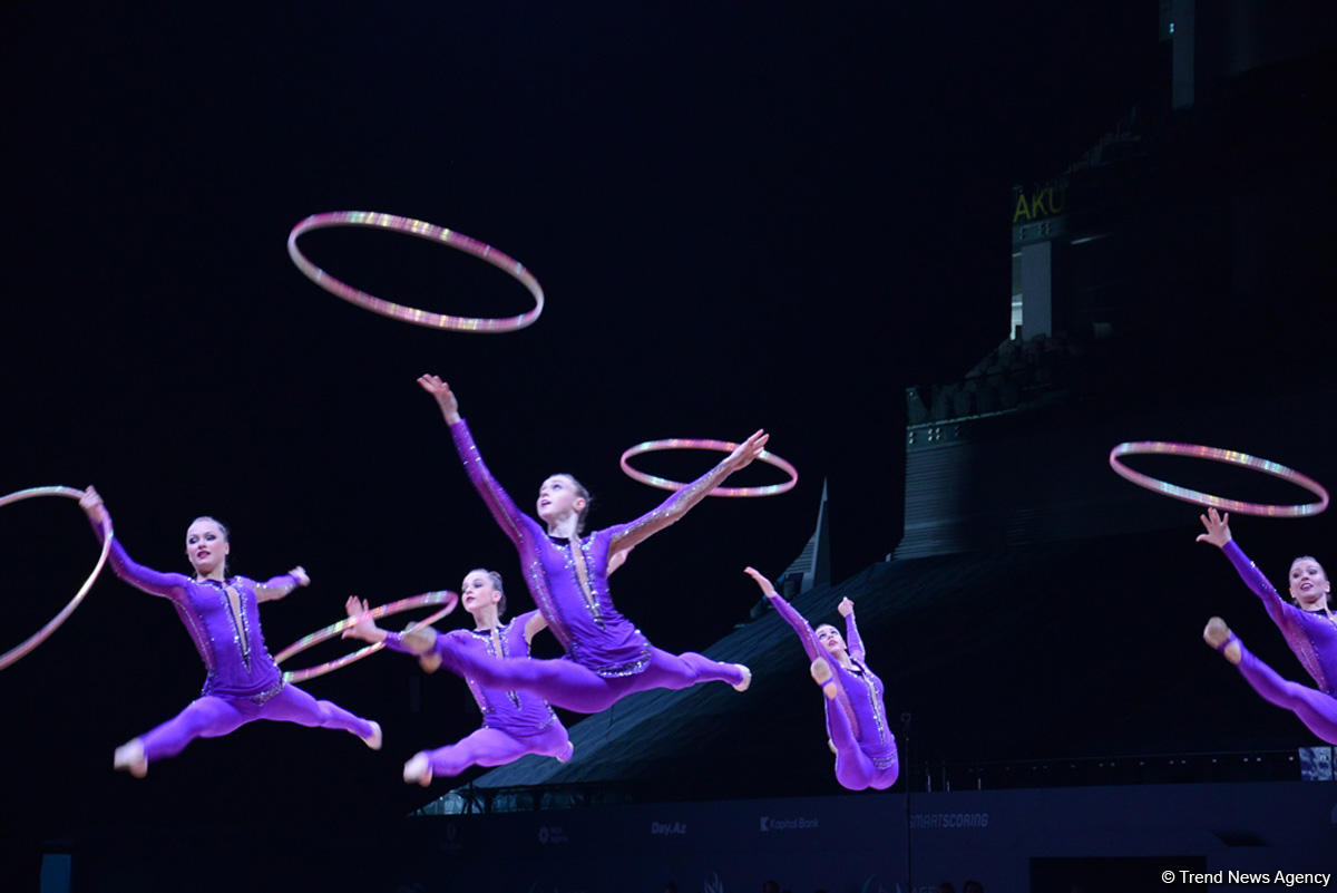Azerbaijani gymnasts’ team reaches FIG World Cup hoops finals (PHOTO)