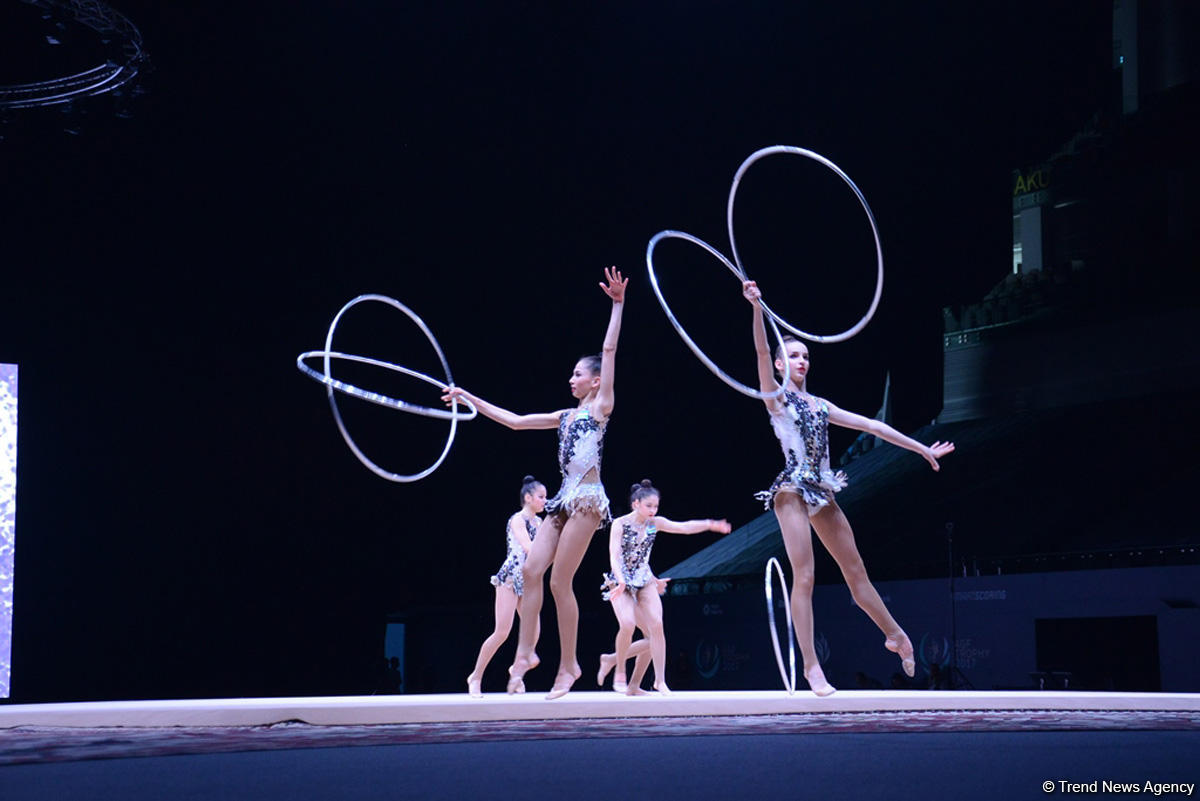 Azerbaijani gymnasts’ team reaches FIG World Cup hoops finals (PHOTO)