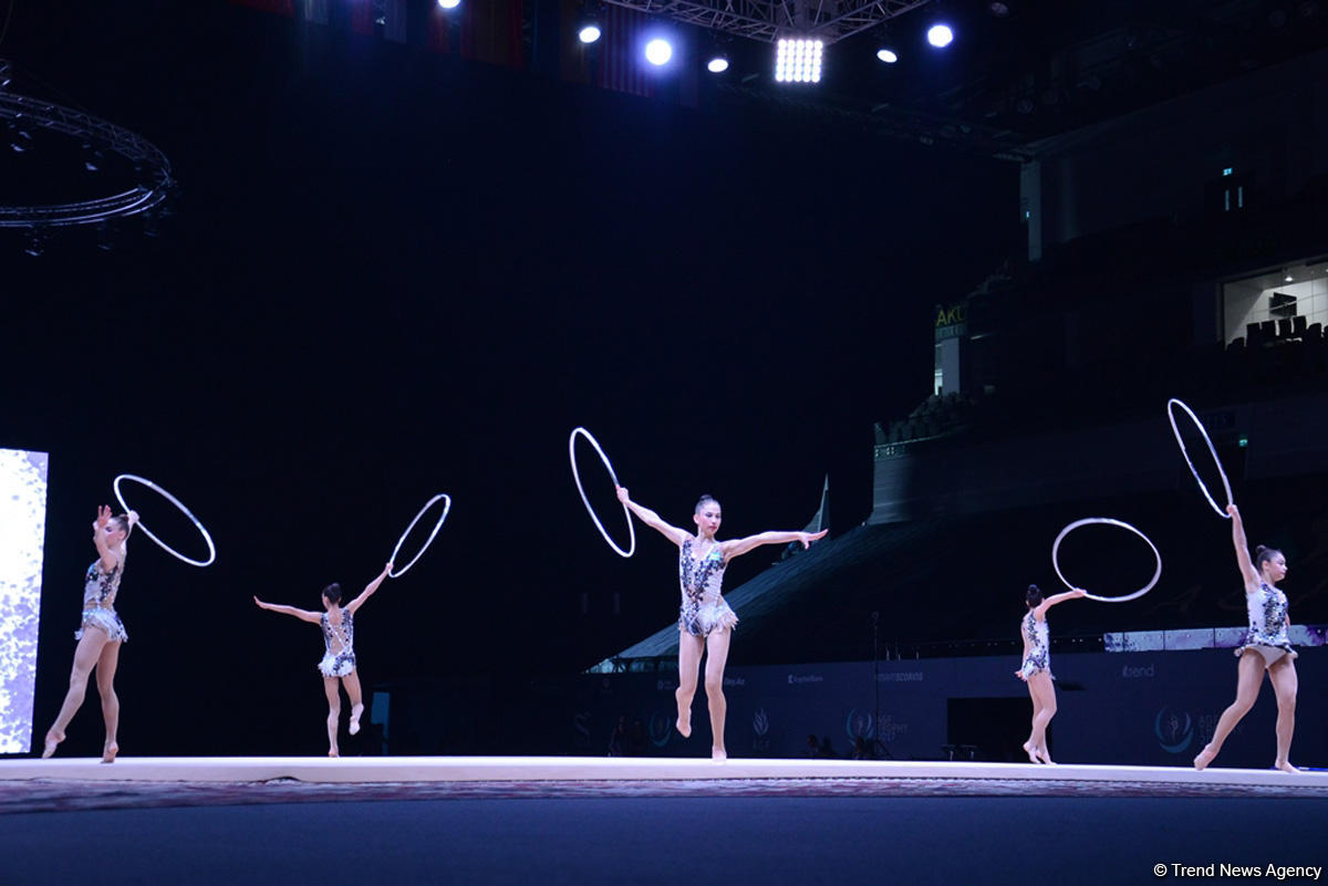Azerbaijani gymnasts’ team reaches FIG World Cup hoops finals (PHOTO)