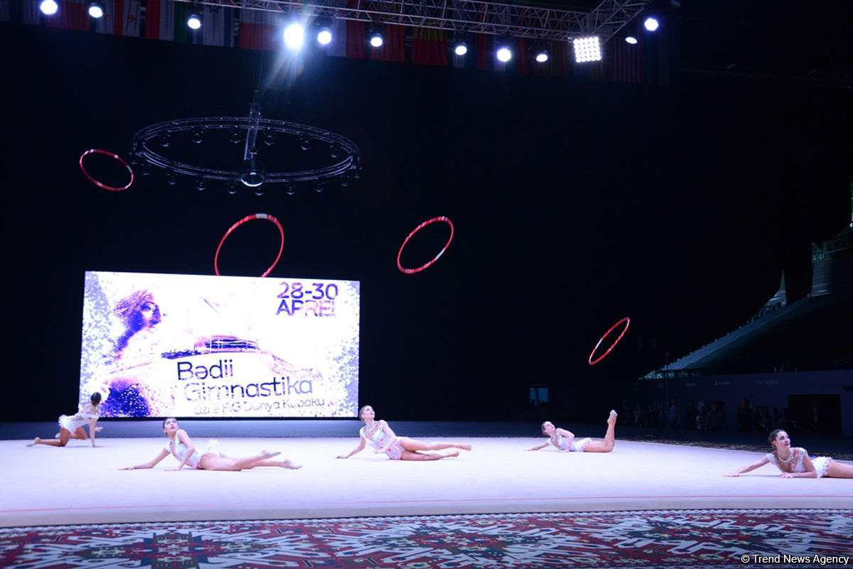 Azerbaijani gymnasts’ team reaches FIG World Cup hoops finals (PHOTO)