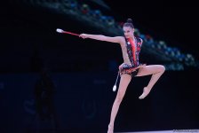 Лучшие моменты финального дня соревнований Кубка мира по художественной гимнастике в Баку (ФОТО)
