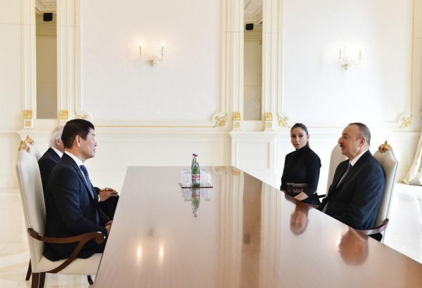 Azerbaijani president, first lady receive president of Int’l Gymnastics Federation (PHOTO)