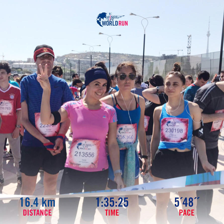 В Баку определились победители забега Wings for Life в формате App Run (ФОТО)