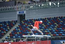 Подиумные тренировки спортивных гимнастов в рамках Игр исламской солидарности в Баку (ФОТОРЕПОРТАЖ)