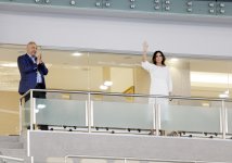 Первый вице-президент Мехрибан Алиева наградила победителей соревнований по художественной гимнастике Исламиады (ФОТО)