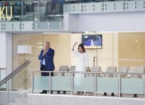 Первый вице-президент Мехрибан Алиева наградила победителей соревнований по художественной гимнастике Исламиады (ФОТО)