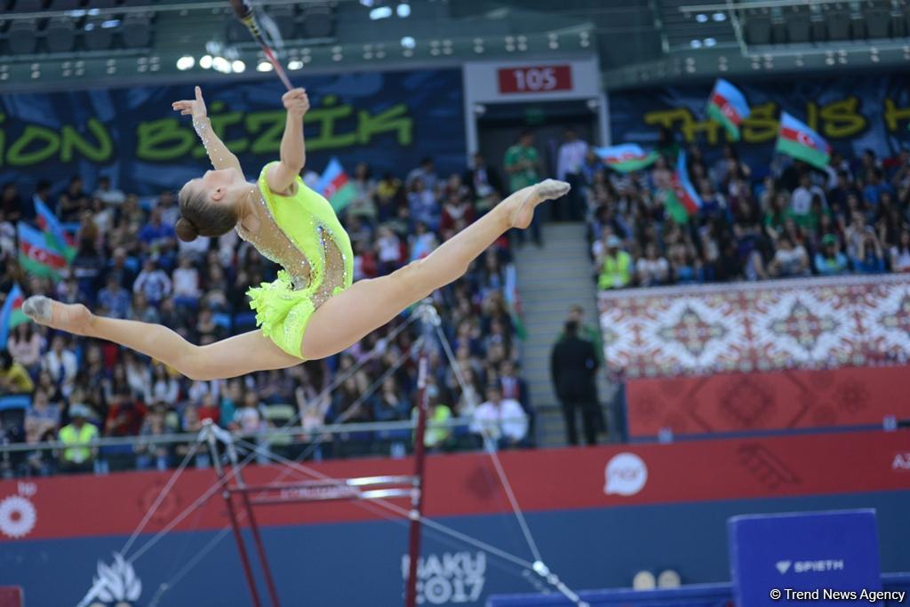 Finals in rhythmic gymnastics start at Baku 2017 (PHOTO)