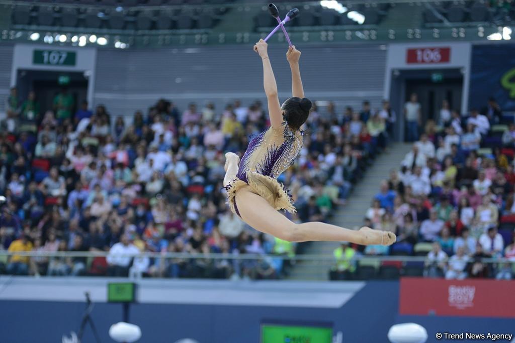 Finals in rhythmic gymnastics start at Baku 2017 (PHOTO)