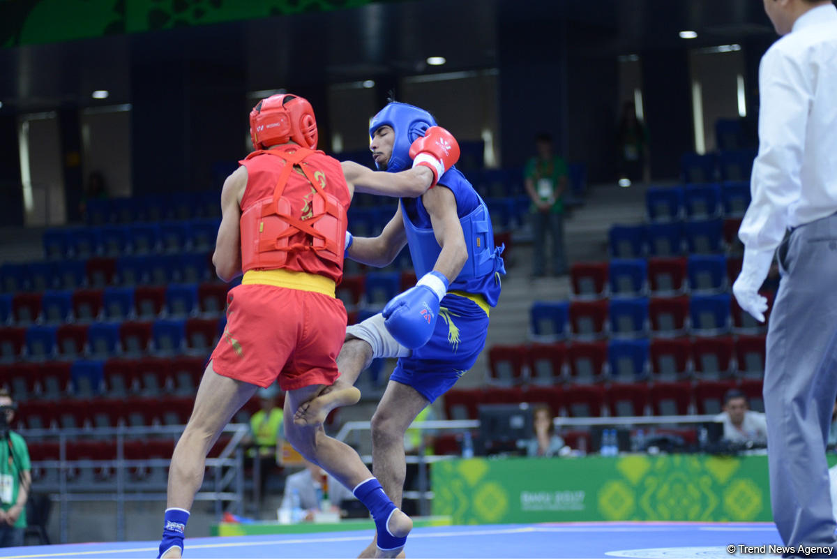Baku 2017: Vugar Karamov and Parviz Abdullayev advance to semi-finals in wushu