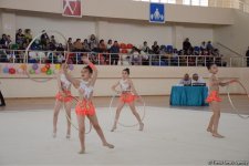В Кюрдамире проходит III Кубок города по художественной гимнастике (ФОТО)