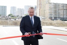 Президент Ильхам Алиев и Первая леди Мехрибан Алиева приняли участие в открытии новых дорог в Баку (ФОТО) (версия 2)