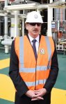 Президент Ильхам Алиев принял участие в церемонии отправки в море верхних строений платформы для "Шах Дениз -2" (ФОТО)
