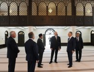 Президент Ильхам Алиев ознакомился с условиями, созданными в мечети в Джоджуг Мерджанлы (ФОТО)