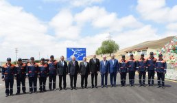 Президент Ильхам Алиев принял участие в открытии сельской дороги в Джоджуг Мерджанлы (ФОТО)