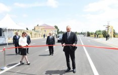 Ilham Aliyev views reconstruction work in Jojug Marjanli village (PHOTO)