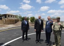 Ilham Aliyev views reconstruction work in Jojug Marjanli village (PHOTO)