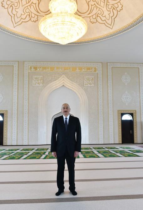 Ilham Aliyev views reconstruction work in Jojug Marjanli village (PHOTO)