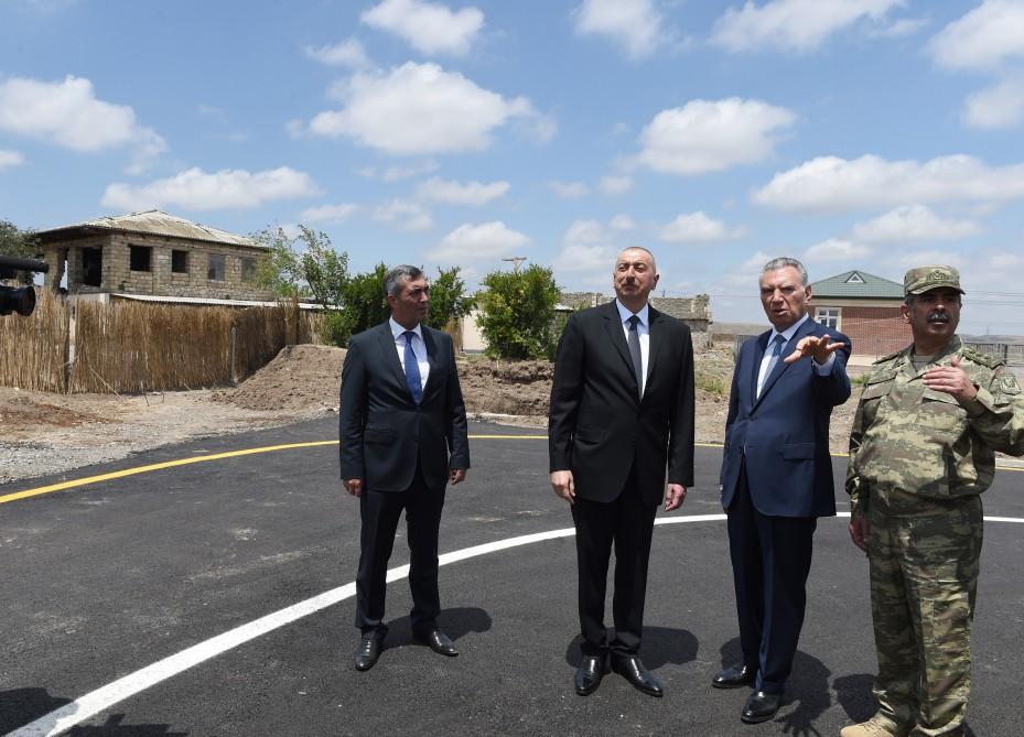 Ilham Aliyev views reconstruction work in Jojug Marjanli village (PHOTO)