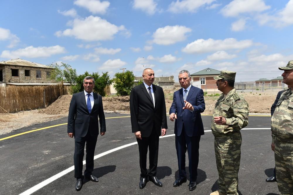 Ilham Aliyev views reconstruction work in Jojug Marjanli village (PHOTO)