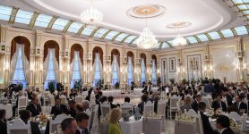 Ilham Aliyev attends Iftar ceremony on occasion of Ramadan