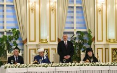 Ilham Aliyev attends Iftar ceremony on occasion of Ramadan