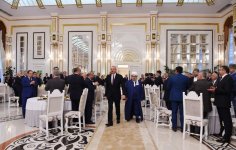 Ilham Aliyev attends Iftar ceremony on occasion of Ramadan