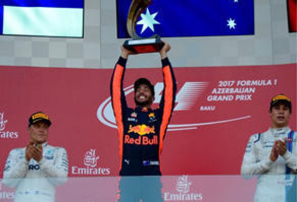 Ricciardo wins F1 Azerbaijan Grand Prix (PHOTO)