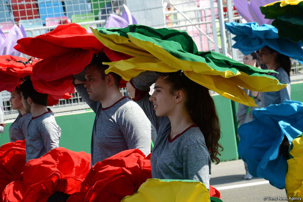 В Баку прошла церемония открытия Гран-при Азербайджана Формулы 1 (ФОТО)