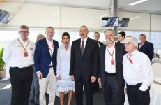 Президент Ильхам Алиев и его супруга наблюдали за соревнованиями в рамках Гран-при Азербайджана Формулы 1 (ФОТО)
